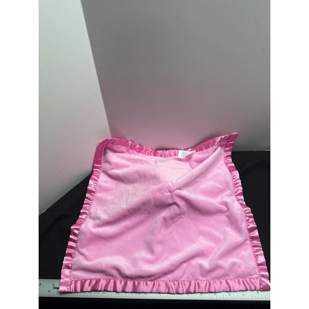 Disney Baby Minnie Mouse Pink Embroirded Bow Soft Minky Lovey Security Blanket L - Picture 7 of 7